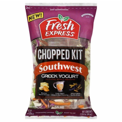 Fresh Express Southwest Greek Yogurt Chopped Kit Salad Perspective: front
