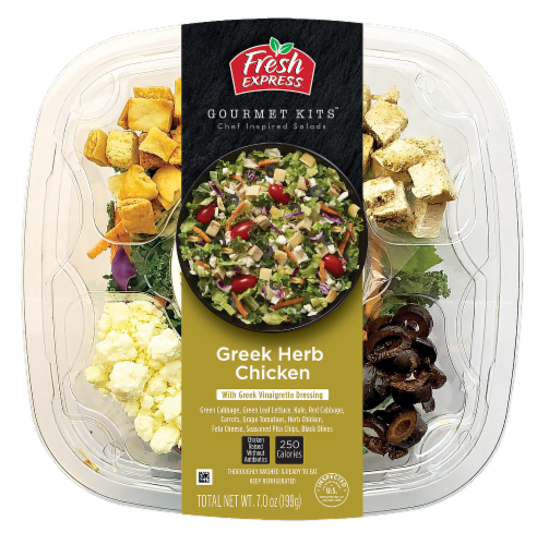 Fresh Express Gourmet Kits - Greek Herb Chicken Perspective: front
