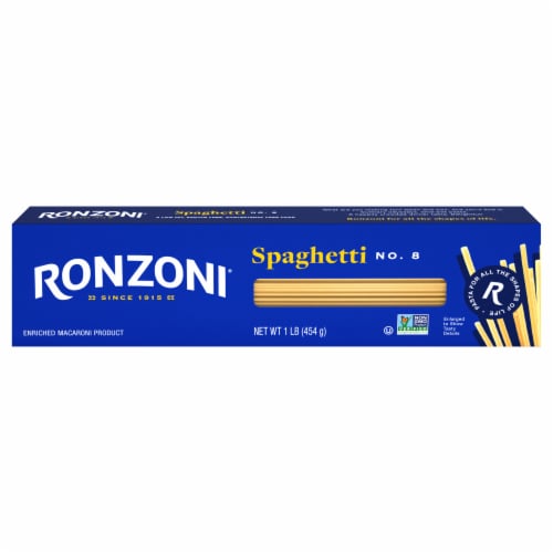 Ronzoni Non-GMO Spaghetti Classic Great Taste Pasta Perspective: front