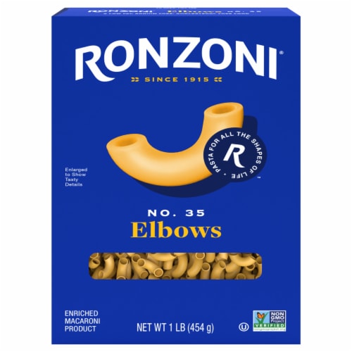 Ronzoni Non-GMO Vegetarian for Mac and Cheese or Thick Sauces Elbows