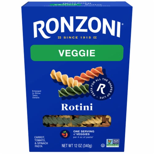 Ronzoni Garden Delight Non-GMO Tricolor Rotini Pasta Perspective: front