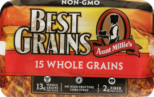 Aunt Millies Bread Wp Best Grains 15 Grain Perspective: front