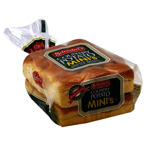 Schwebel's Country Potato Mini's Dinner Rolls Perspective: front