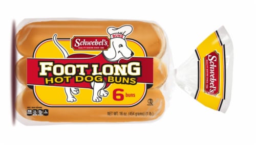 Schwebels Foot Long Hot Dog Buns, 12 Oz - Food 4 Less