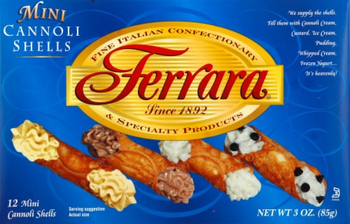 Ferrara Mini Cannoli Shells Perspective: front