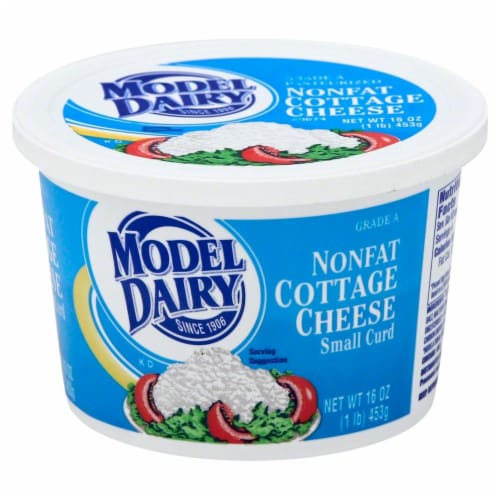 Model Dairy Non-Fat Cottage Cheese Perspective: front