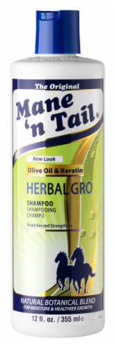 Mane Tail® Herbal Gro Olive Oil & Keratin Shampoo, 12 fl - Baker's