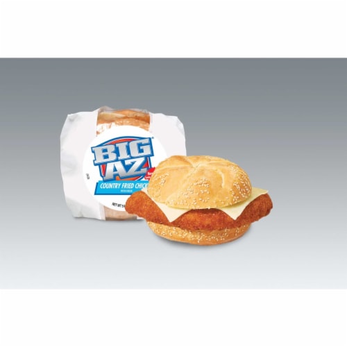 BIG AZ Country Fried Chicken Sandwich with Cheese, 9.4 Oz. (8 Count) Perspective: front