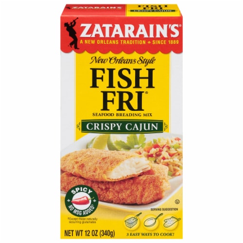 Zatarain's® Crispy Cajun Fish Fri® Seafood Breading Mix Perspective: front