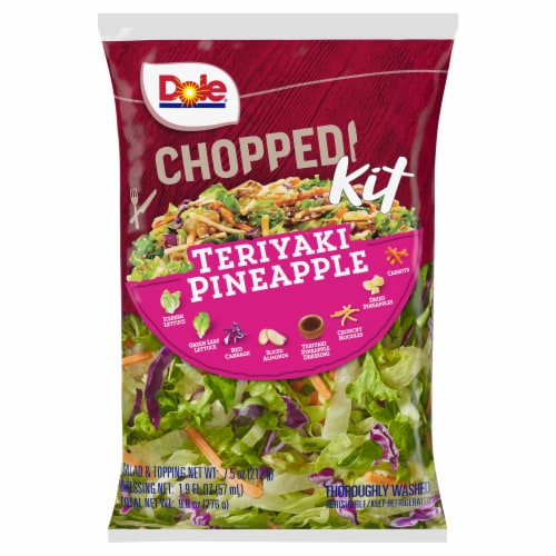 Dole® Chopped Teriyaki Pineapple Salad Kit Perspective: front