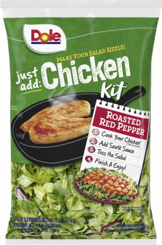 Dole Just Add Chicken Roasted Red Pepper Salad Kit Perspective: front