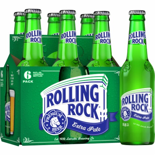 Rolling Rock Extra Pale Beer Perspective: front