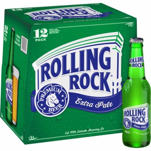 Rolling Rock Extra Pale Beer Perspective: front