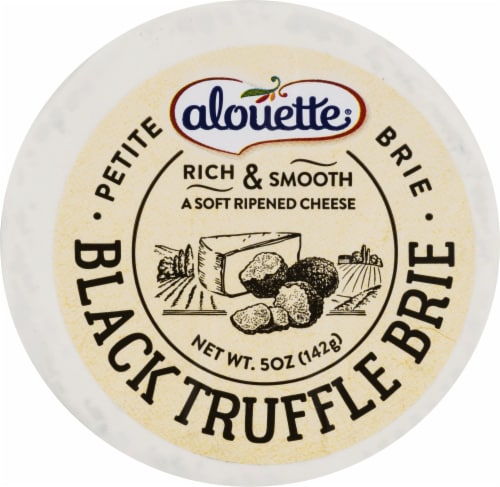 Alouette Petite Black Truffle Brie Perspective: front