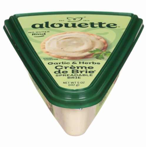 Alouette® Garlic & Herbs Creme De Brie® Perspective: front