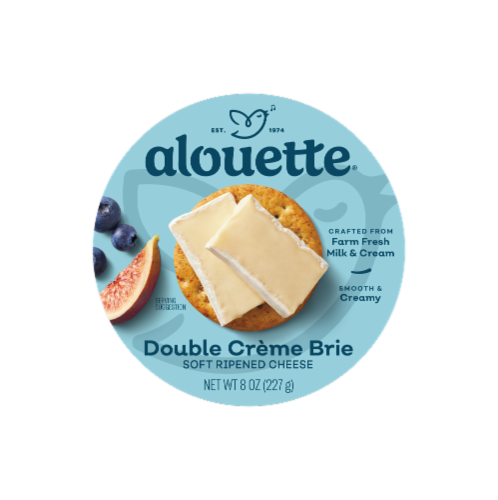 Alouette® Double Creme Brie Cheese Perspective: front