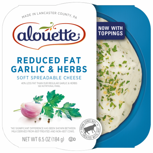 Alouette Light Garlic & Herb Cheese Spread Perspective: front