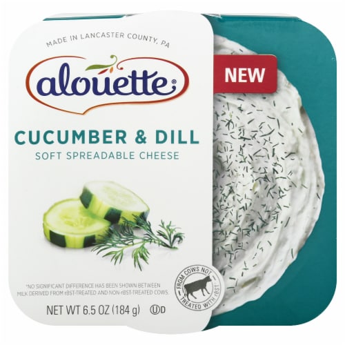 Alouette Cucumber & Dill Soft Spreadable Cheese Perspective: front