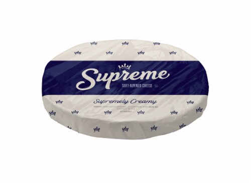 Supreme Brie Soft Ripened Cheese Wheel Perspective: front