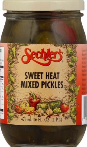 Sechler's Sweet Heat Mixed Pickles Perspective: front