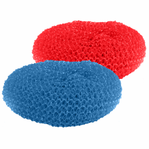 LOLA Plastic Mesh Kitchen Scourer Dish Pot Scrubber Odor Rust Proof 2 Pack 2 Pack Gerbes Super Markets
