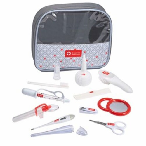 The First Years American Red Cross Deluxe Baby Healthcare and Grooming Kit Perspective: front