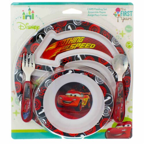 The First Years  Disney/Pixar Cars 3 - 4 Piece Feeding set Perspective: front