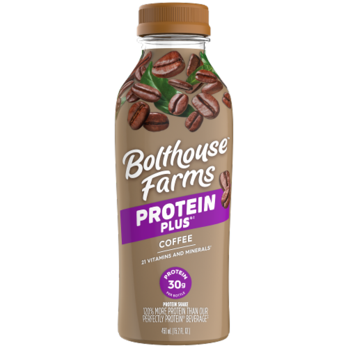 Bolthouse™ Farms Blended Protein Plus® Shake Coffee Perspective: front