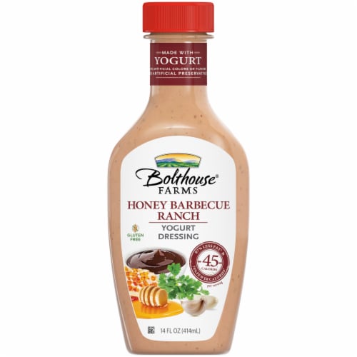 Bolthouse Farms® Honey Barbeque Ranch Yogurt Dressing Perspective: front