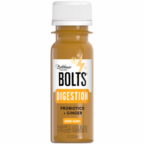 Bolthouse Farms Bolts® Digestion Probiotic Beverage Shot Perspective: front