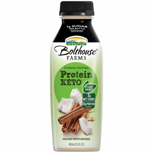 Bolthouse® Farms Cinammon Horchata Plant-Based Keto Protein Shake Perspective: front