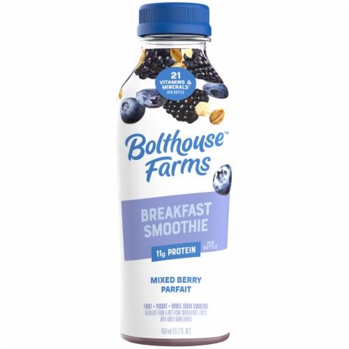 Bolthouse Farms® Mixed Berry Parfait Breakfast Smoothie Perspective: front