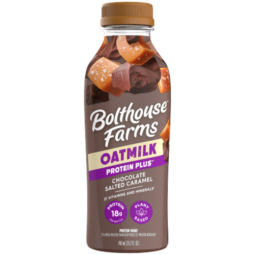 Bolthouse™ Farms Protein Plus™ Chocolate Salted Caramel Oatmilk Perspective: front