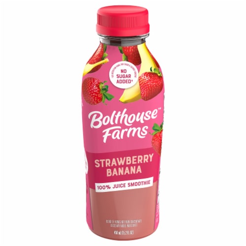 Bolthouse Farms® Strawberry Banana Fruit Juice Smoothie Perspective: front