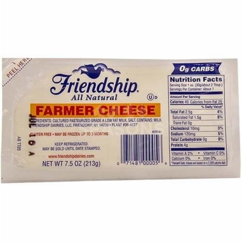 Friendship Farmers Midget Block Cheese Perspective: front