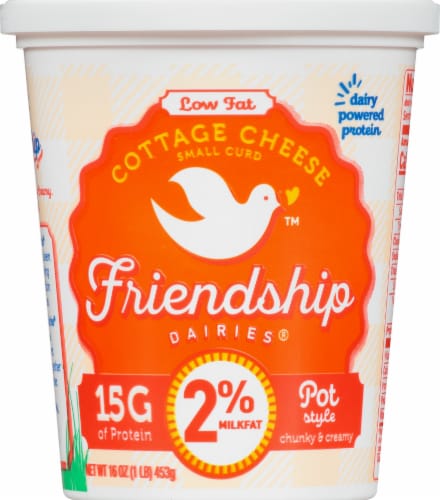 Friendship 2% Pot Style Cottage Cheese Perspective: front