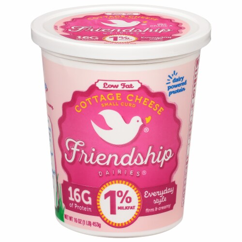Friendship Dairies® 1% Milkfat Cottage Cheese Perspective: front