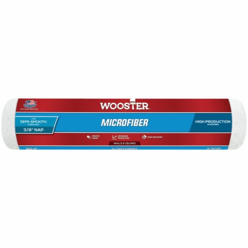 Wooster 14 In. x 3/8 In. Microfiber Roller Cover R523-14 Perspective: front