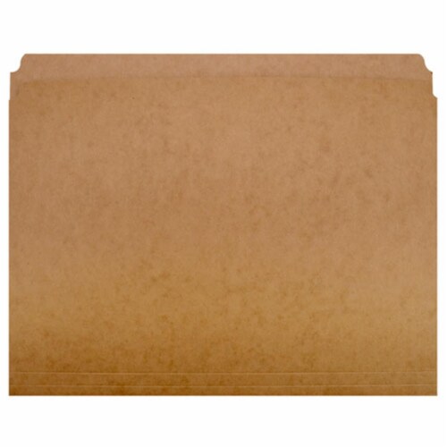 Ability One NSN Straight Cut Letter Paperboard File Folder&#44; Brown - 100 Folders Perspective: front