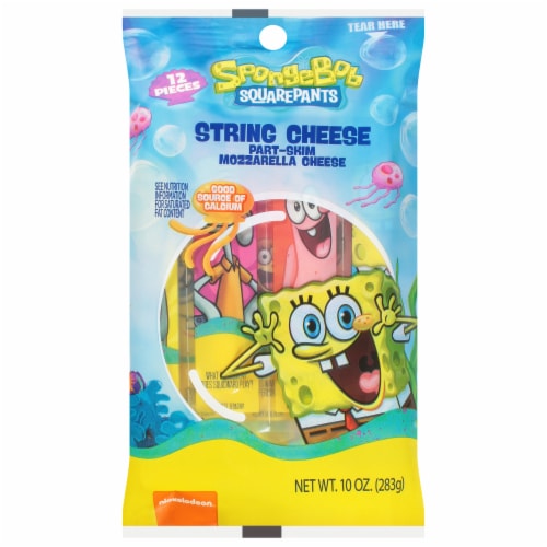 Nickelodeon SpongeBob Squarepants Mozzarella String Cheese Perspective: front