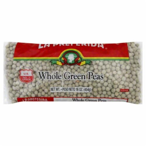 La Preferida Dried Whole Green Peas Perspective: front