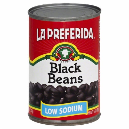 La Preferida® Low Sodium Black Beans Perspective: front