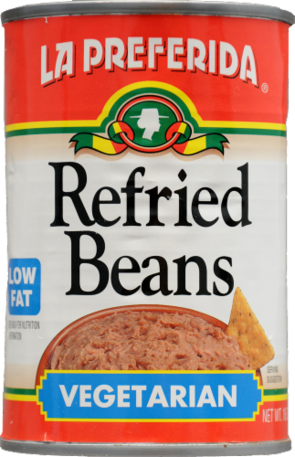 La Preferida Vegetarian Low Fat Refried Beans Perspective: front