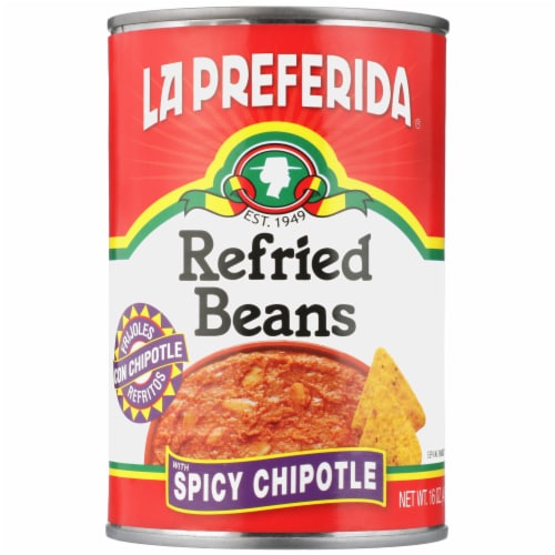 Metro Market La Preferida Refried Beans With Spicy Chipotle 16 Oz