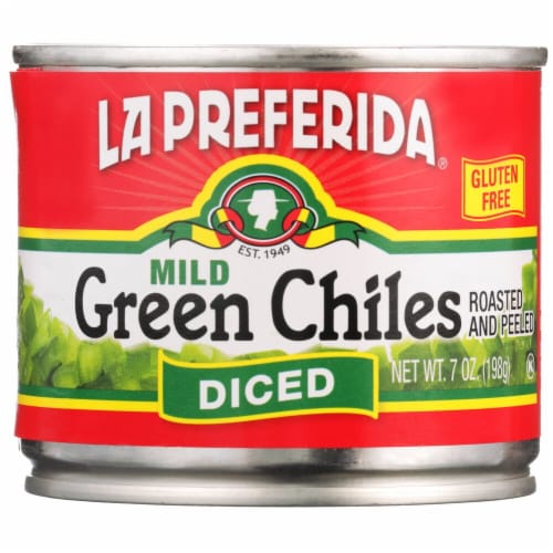 La Preferida® Mild Diced Green Chiles Perspective: front