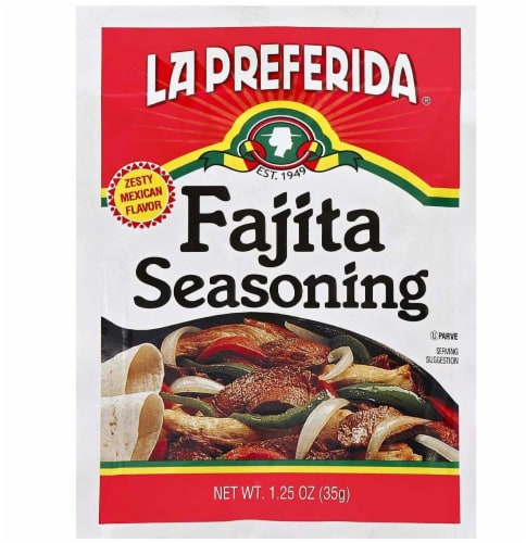La Preferida Fajita Seasoning, 1.25 OZ Perspective: front