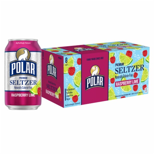 Polar® Raspberry Lime Flavored Seltzer Water Cans