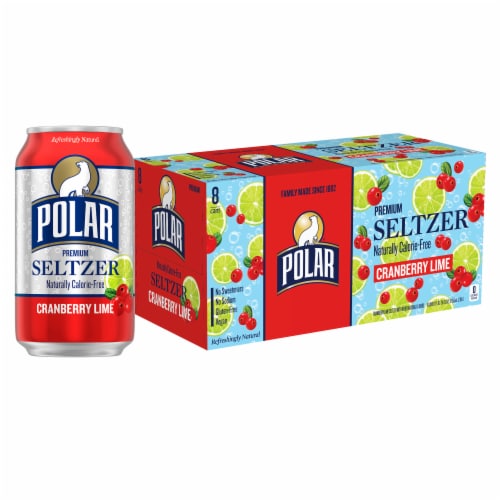 Polar® Cranberry Lime Flavored Seltzer Water Cans