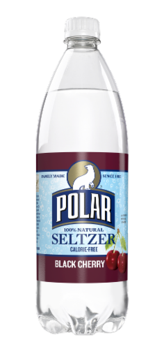 Polar® Black Cherry Flavored Seltzer Bottled Water Perspective: front