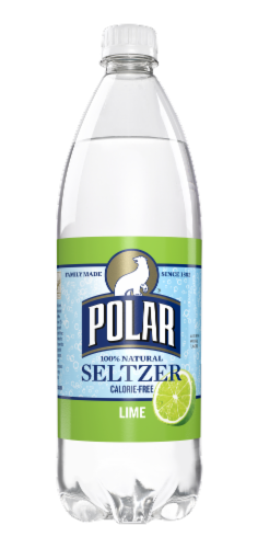 Polar® Lime Flavored Seltzer Bottled Water Perspective: front